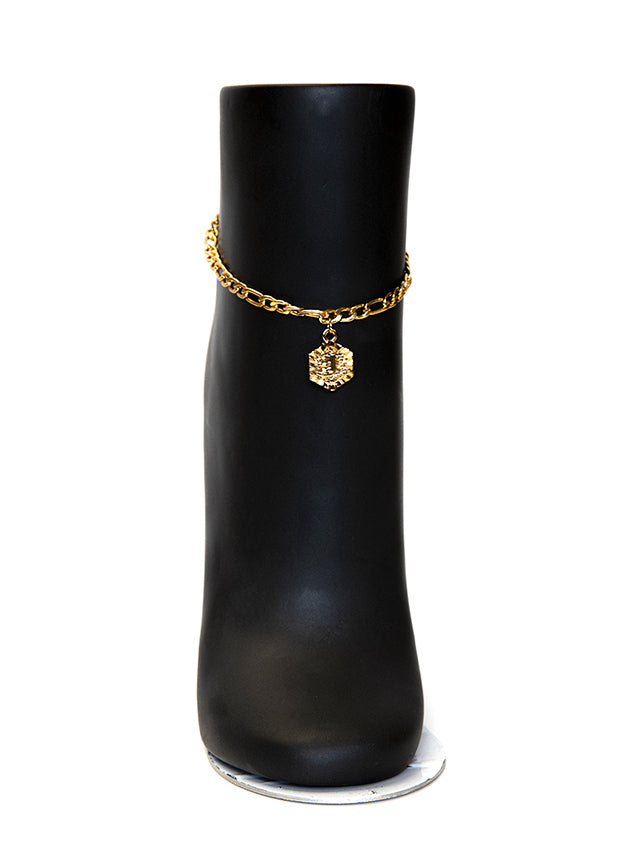 Esha Rep Your Letter Initial Anklet