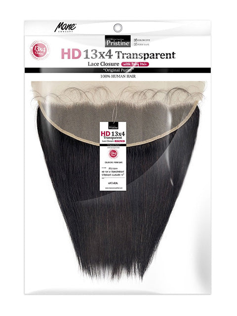 Mane Concept Pristine 100% Human Hair HD Transparent 13x4 STRAIGHT Lace Closure (PTC132)
