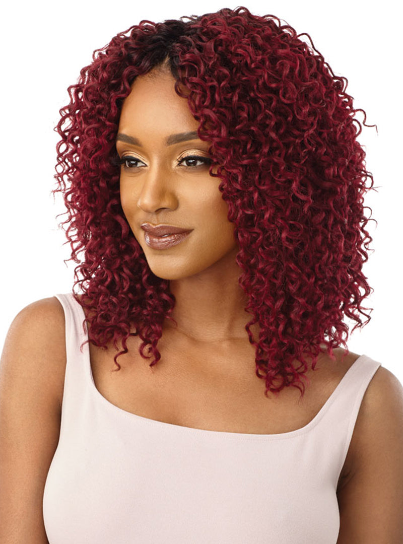 Outre Premium Purple Pack Wet And Wavy Style Boho Curl 3pc Hair Stop