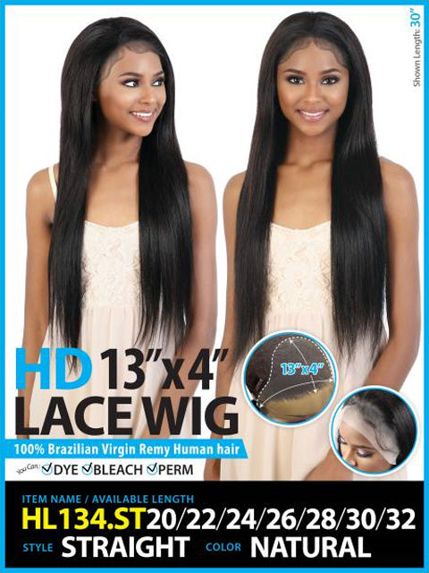 Beshe Virgin Remy Human Hair 13x4 HD Lace Wig - HL134.ST STRAIGHT