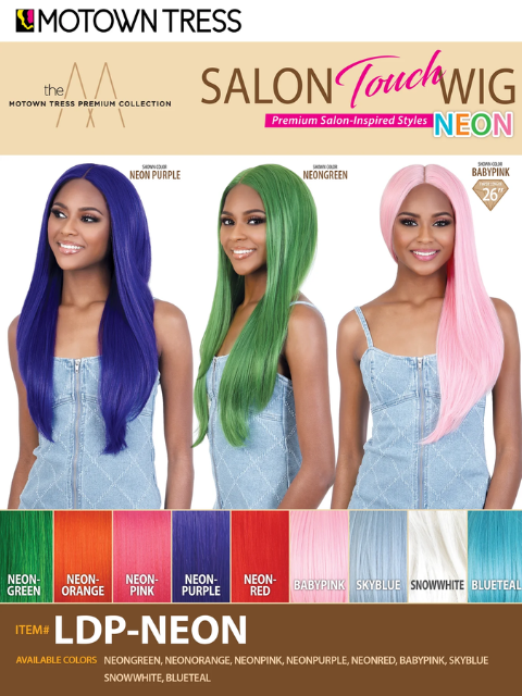 Motown Tress Salon Touch HD Lace Part Wig - LDP-NEON