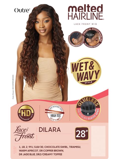 Outre Melted Hairline Wet & Wavy Premium Synthetic Glueless HD Lace Front Wig - DILARA