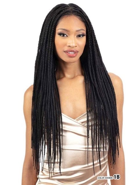 Shake N Go FreeTress Equal HD DIAMOND PART BRAID 30" Braided Whole Lace Wig