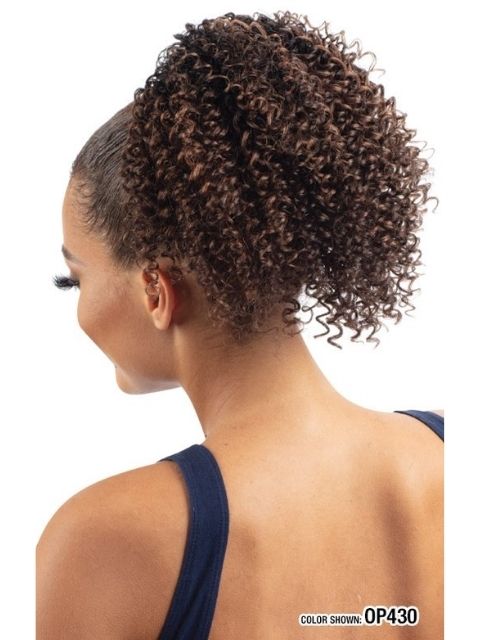 Model Model Miss Divine Human Hair Blend MasterMix Drawstring Ponytail- SPRINGY