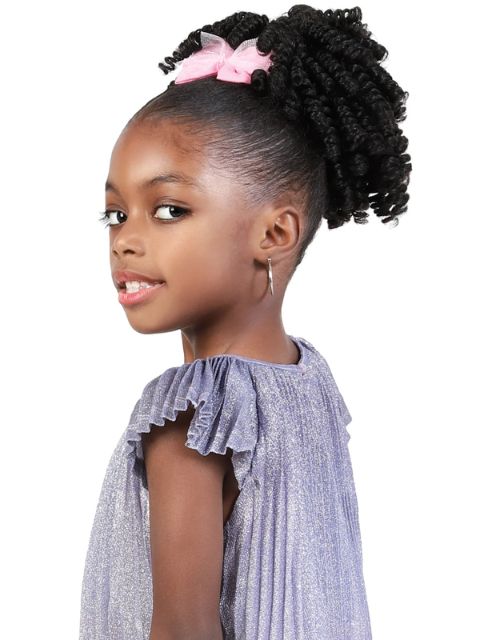 Motown Tress Kidikidi Drawstring Ponytail FLUFFY SPRING 7" Spring Curl