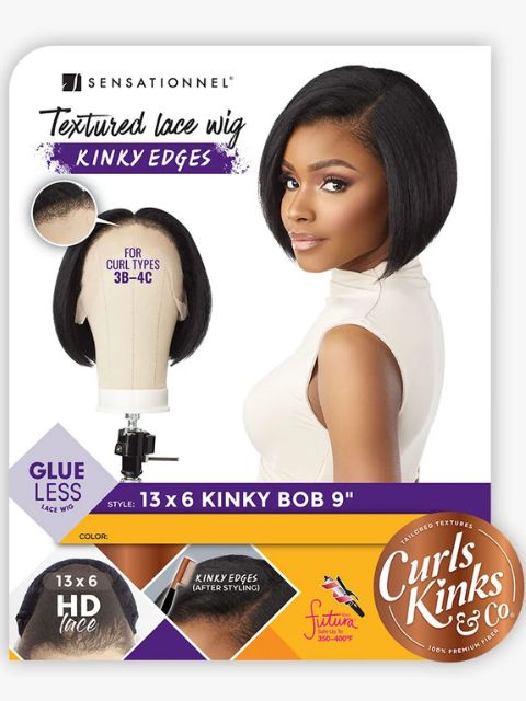 Sensationnel Premium Synthetic CURLS KINKS & CO_KINKY EDGES 13X6 KINKY BOB 9" Wig