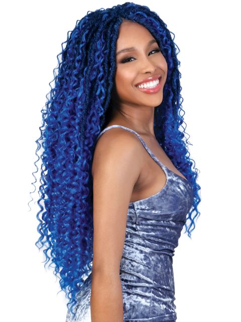 Motown Tress 3X MERMAID BOHO GODDESS LOCS 24" Pre-Looped Crochet- C.MMLOC243