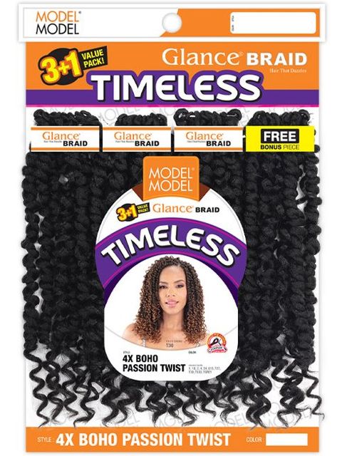 [MULTI PACK DEAL] Model Model Glance Timeless 4X BOHO PASSION TWIST TIMELESS  BRAID - 10pack"