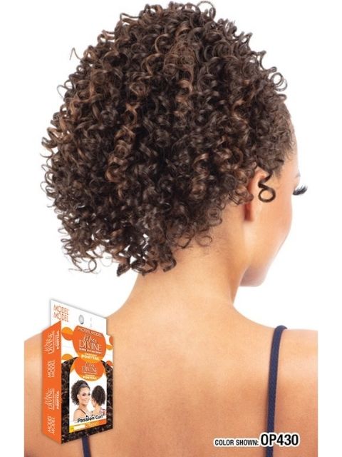 Model Model Miss Divine Human Hair Blend MasterMix Drawstring Ponytail- PASSION CURL