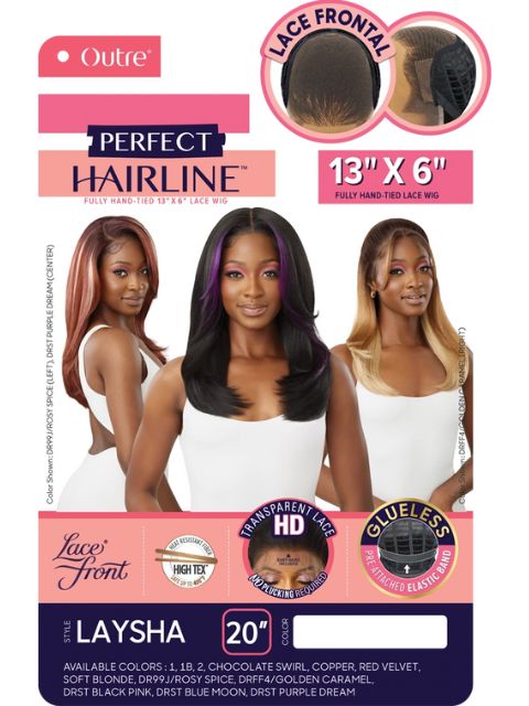 Outre Perfect Hairline Fully Hand-Tied 13X6 Glueless HD Lace Front Wig  - LAYSHA