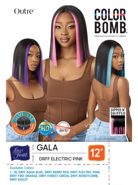 Outre Color Bomb Premium Synthetic Lace Front Wig - GALA