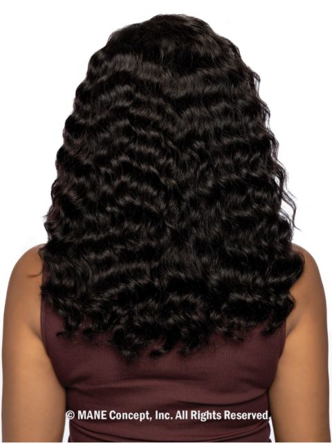 Mane Concept Trill 13A Human Hair HD 13x4 Lace Front Wig - TRE2102 DEEP WAVE 18