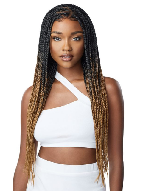 Outre Pre-Braided 13x4 Glueless HD Lace Frontal Wig - KNOTLESS TRIANGLE PART BRAIDS (Special Sale)