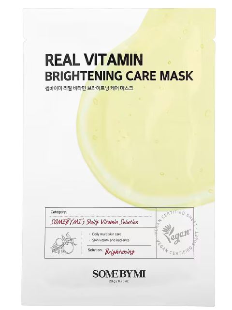 SOME BY MI, Real Vitamin, Brightening Care Beauty Mask, 1 Sheet