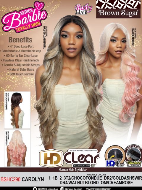 Mane Concept Brown Sugar  HD Clear Lace Front Wig - BSHC296 CAROLYN