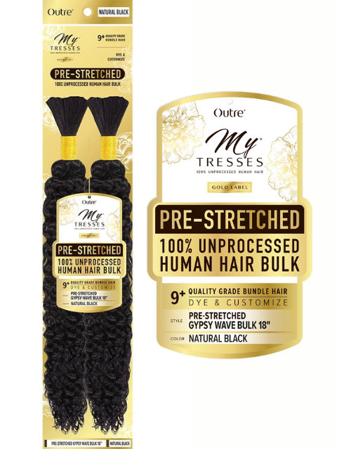 Outre Mytresses Gold Label 100% Unprocessed Human Hair Pre-Stretched GYPSY WAVE Bulk