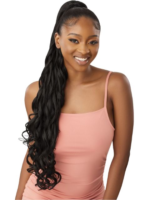 Outre Pretty Quick-Pony Drawstring Ponytail - MAVE