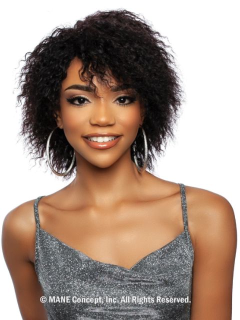 Mane Concept Trill 11A 100% Unprocessed Human Hair Full Wig-KINKY CURL 10"(TR1187)