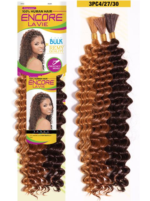 Janet Collection Human Hair Blend Encore Lavie NEW DEEP Bulk 18" Fantastic Colors