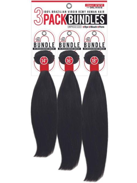 Seduction 100% Human Hair 3 Pack Bundle STRAIGHT" (SHS)