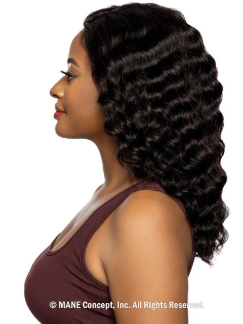 Mane Concept Trill 13A Human Hair HD 13x4 Lace Front Wig - TRE2102 DEEP WAVE 18