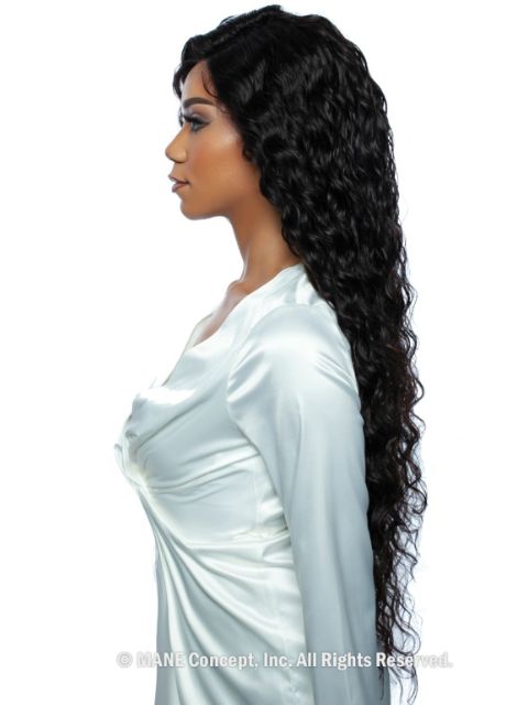 Mane Concept 100% Unprocessed Human Hair Trill 13x4 HD Glueless Lace Wig - TRE2118 DEEP WAVE 30"