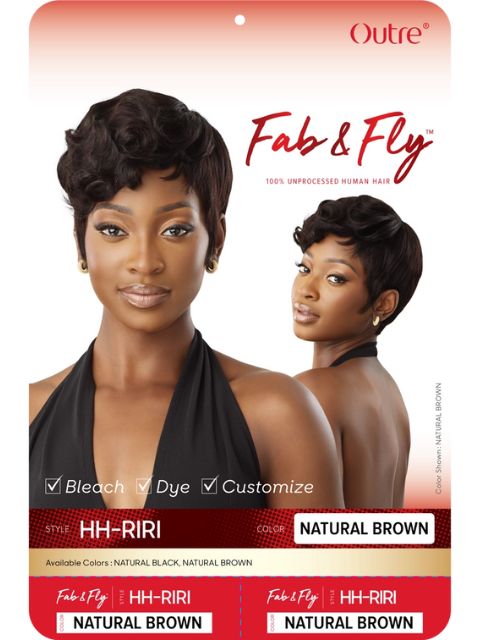 Outre Fab & Fly Gray Glamour 100% Human Hair Wig - HH-RIRI