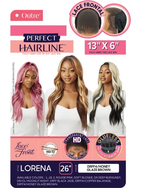 Outre Perfect Hairline Fully Hand-Tied 13X6 Glueless HD Lace Front Wig  - LORENA