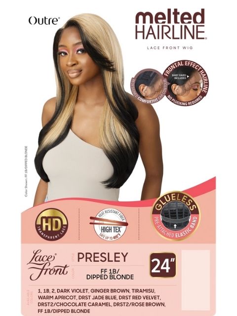 Outre Melted Hairline Premium Synthetic Glueless HD Lace Front Wig - PRESLEY