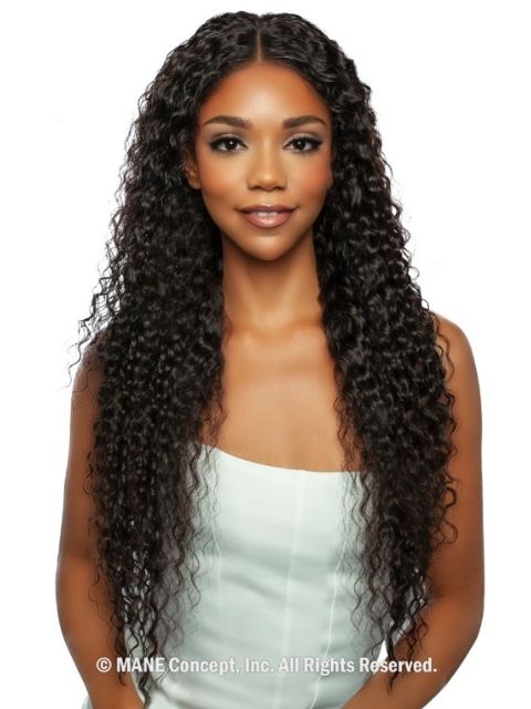 Mane Concept 100% Unprocessed Human Hair Trill 13x4 HD Glueless Lace Wig - TRE2168-WNW JERRY CURL 30"