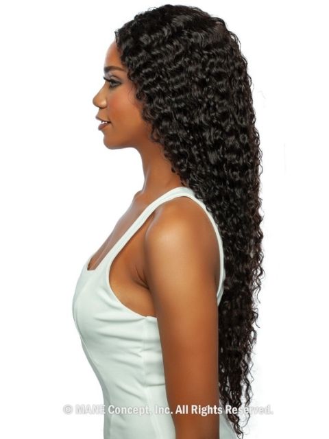 Mane Concept 100% Unprocessed Human Hair Trill 13x4 HD Glueless Lace Wig - TRE2168-WNW JERRY CURL 30"