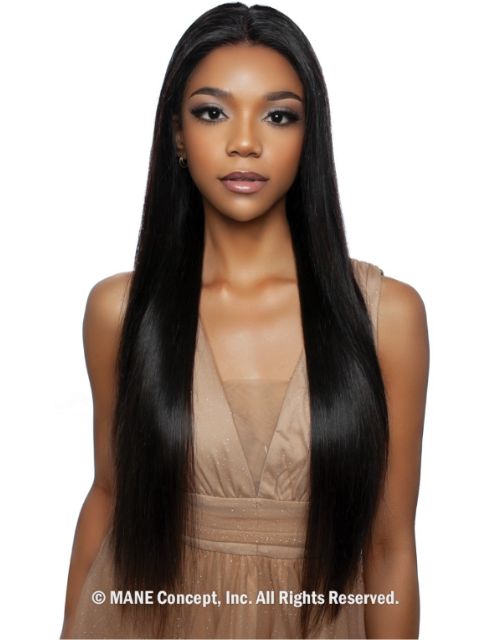 Mane Concept 100% Unprocessed Human Hair Trill 13x4 HD Glueless Lace Wig - TRE2114 STRAIGHT 28"