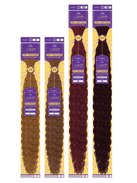 Outre Premium Purple Pack Brazilian PRE-STRETCHED DOMINICAN CURL Bulk