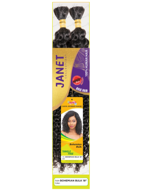 Janet Collection 100 Human Hair BOHEMIAN Bulk Hair Stop and Shop
