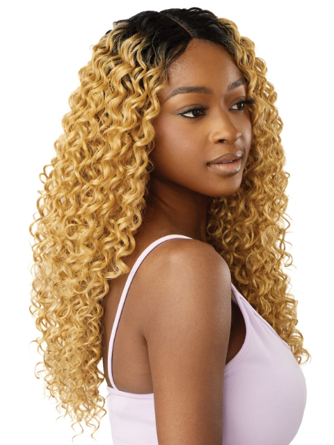 Outre Premium Purple Pack Brazilian Boutique Weave - DOMINICAN CURL 18" 20" 22" + 4x4 HD Lace Closure