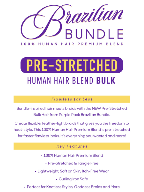 Outre Premium Purple Pack Brazilian PRE-STRETCHED DOMINICAN CURL Bulk