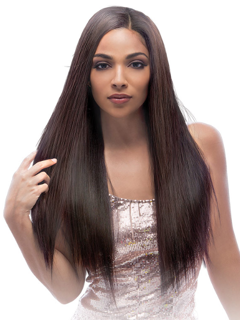 Janet Collection Melt 100% Virgin Human Hair BRAZILIAN NEW YAKY Weave 3pcs + 4x5 HD Closure