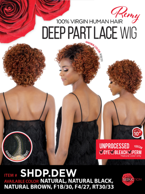 Seduction 100% Virgin Remy Human Hair Deep Part Lace Wig - SHDP.DEW