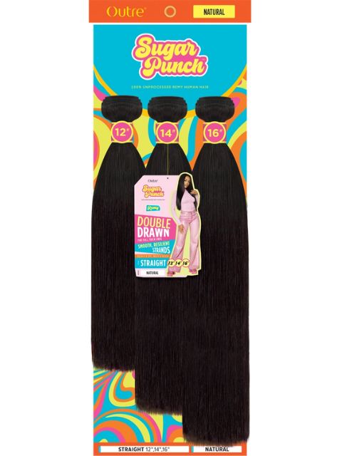 Outre SugarPunch 100% Unprocessed Human Hair STRAIGHT Multi pack