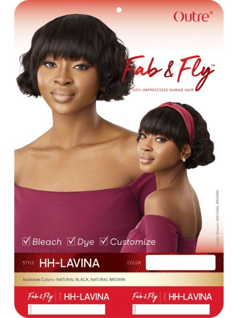 Outre Fab & Fly Gray Glamour 100% Human Hair Wig - HH-LAVINA