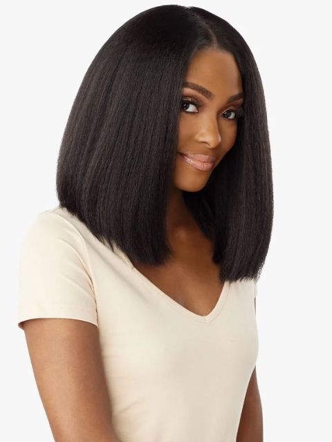 Sensationnel Kinky Edges 13x6 Textured Lace Wig KINKY BOB 14"