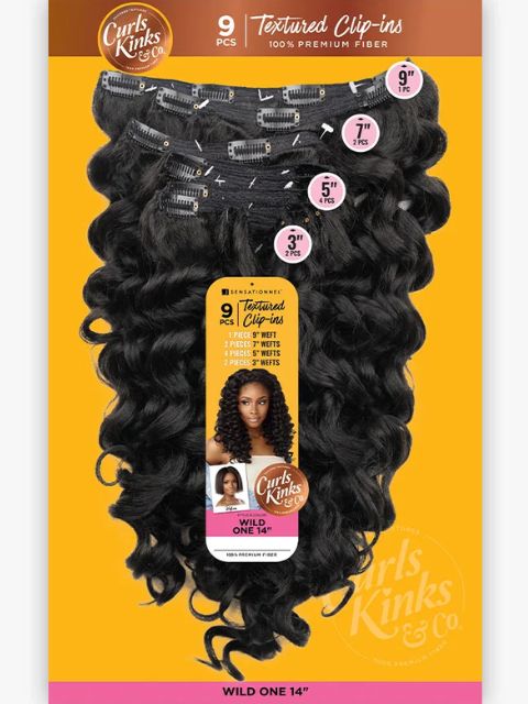 Sensationnel Premium Synthetic CURLS KINKS & CO_CLIP-IN WILD ONE 14"