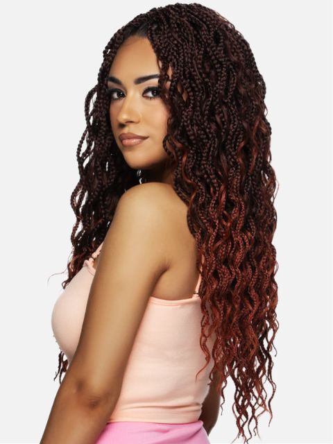 Boxx Hair Vivica A Fox 100% Hand-Braided 3X CURLY BOHO BOX BRAID