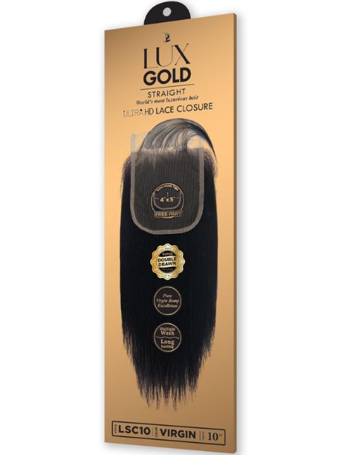 Harlem 125 Lux Gold Remi Human Hair Ultra HD Lace 4x5 Closure NATURAL BODY (LNC)