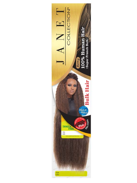 Janet Collection Human Hair SUPER FRENCH Bulk 24 SFB24A2