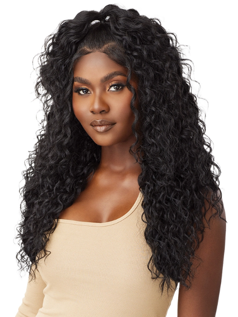 Outre 100% Human Hair Blend 5"x5" Glueless Lace Closure Wig - HHB-MALAYSIAN DEEP 26