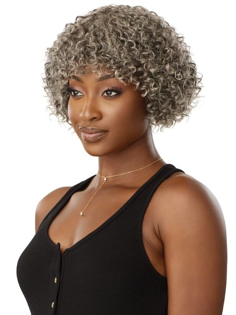 Outre Fab & Fly Gray Glamour 100% Human Hair Wig - HH-RANDY