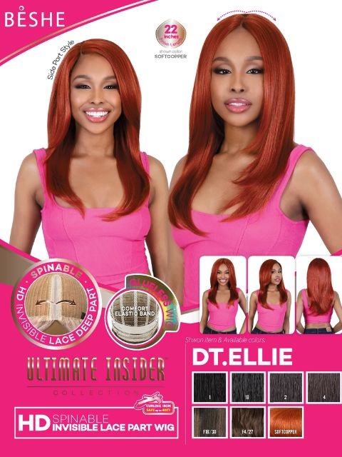 Beshe Ultimate Insider Glueless HD Invisible Lace Deep Part Wig - DT.ELLIE