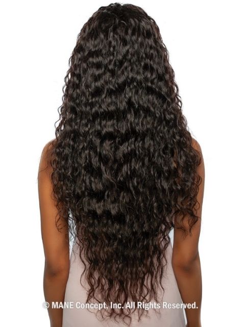 Mane Concept Trill 100% Unprocessed Human Hair HD Lace Front Wig - TR211 DEEP WAVE 30"