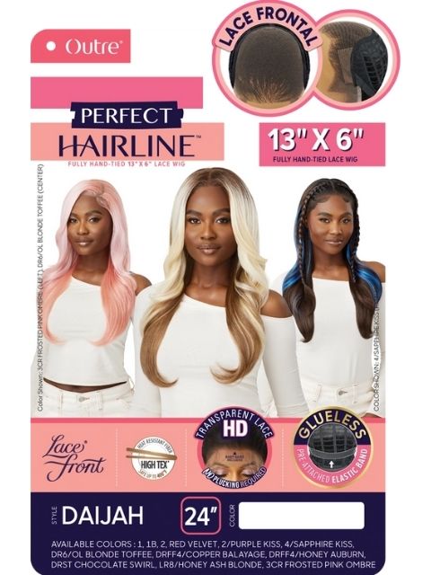 Outre Perfect Hairline Fully Hand-Tied 13X6 Glueless HD Lace Front Wig  - DAIJAH